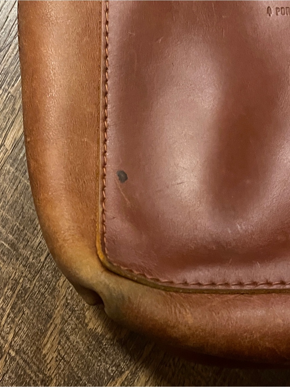 Portland Leather Mini Tote
Honey Tan with adjustable strap - Picture 16 of 16
